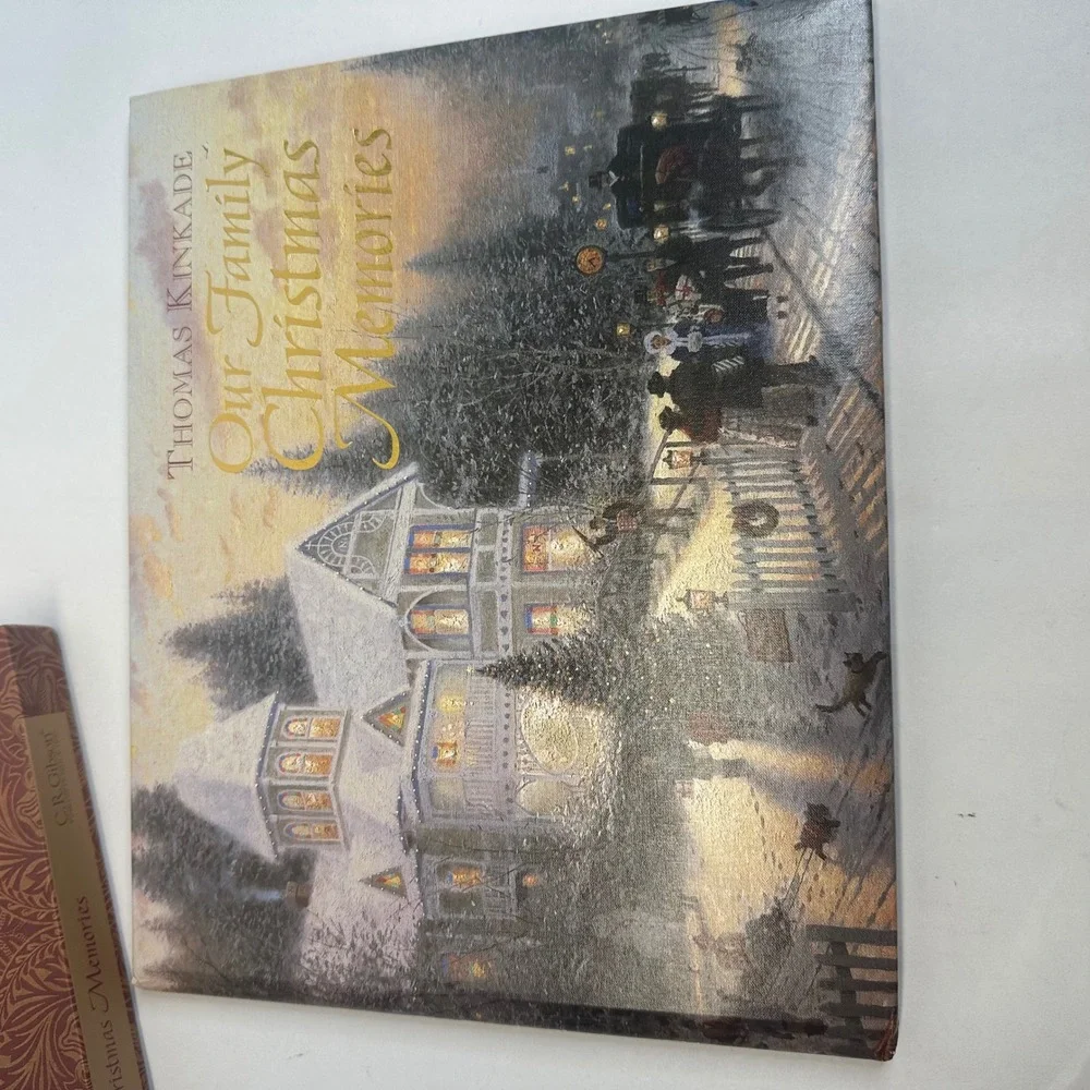 Thomas Kinkade Our Family Christmas Memories Book C.R. Gibson with Box & COA